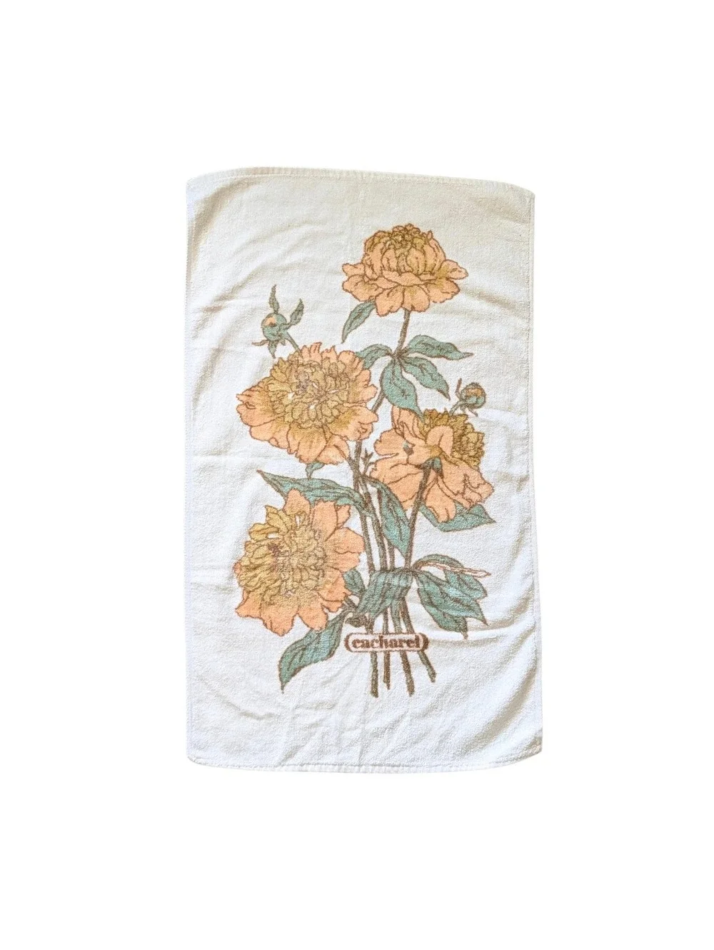 1978 Vintage Cacharel Floral Hand Towel - Anais Anais - Bath Towels